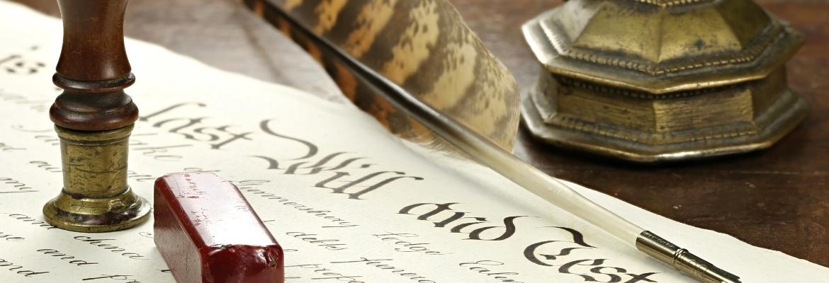 old handwritten testament