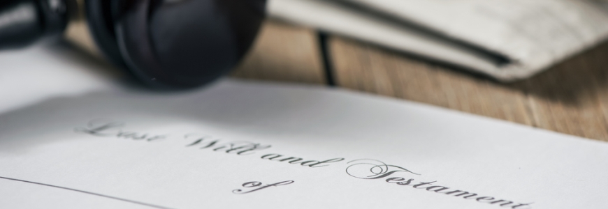 Last Will and Testament document