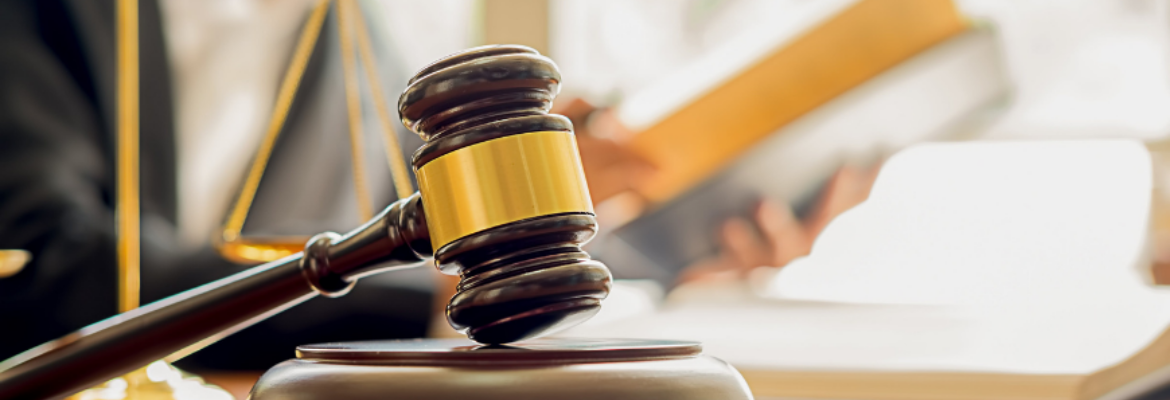 judge court gavel with judge faded in background